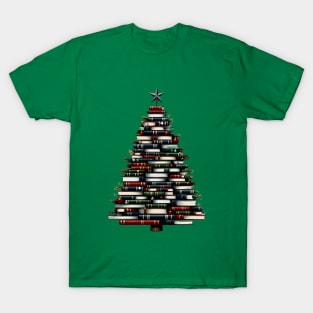 Book Christmas Tree T-Shirt